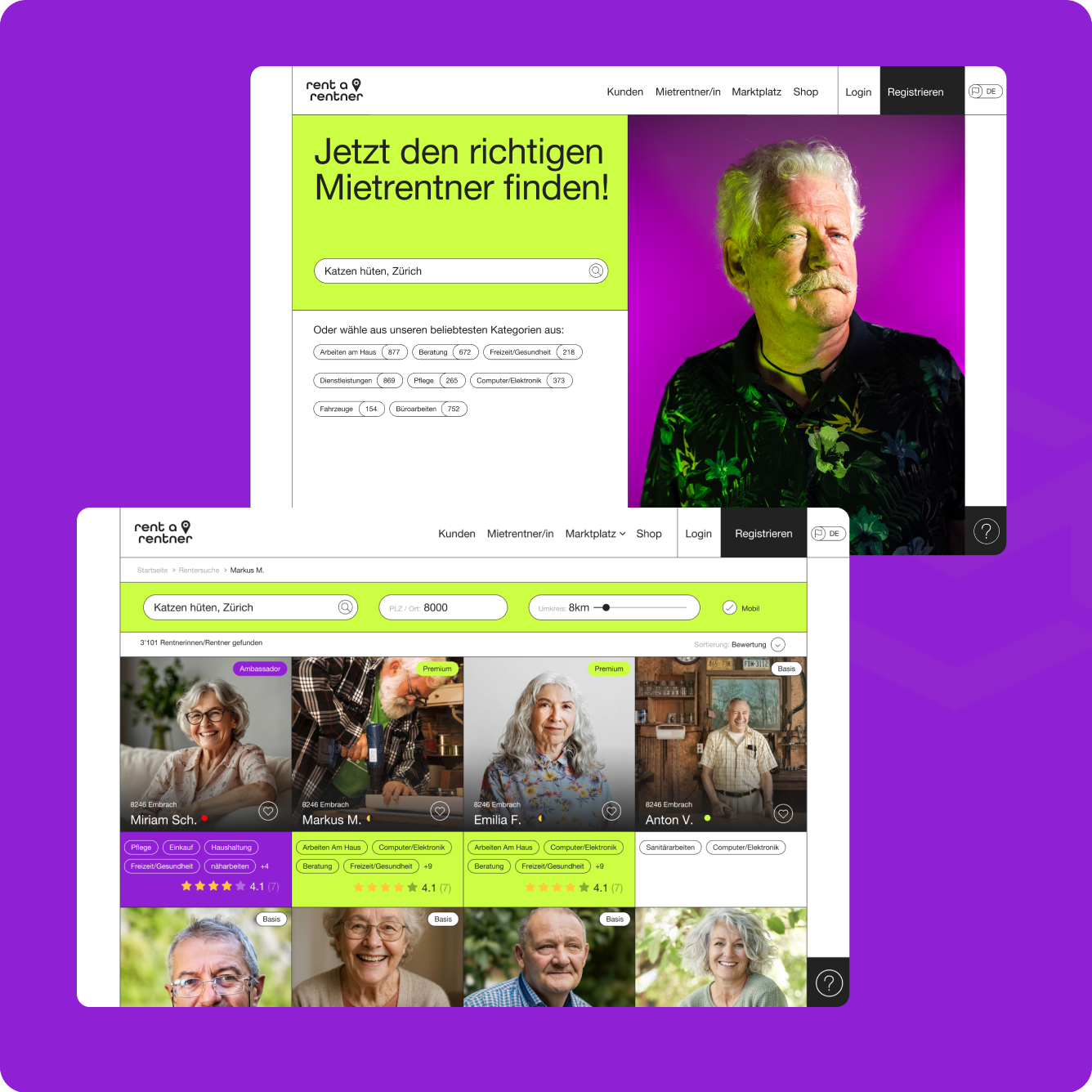 Rent a rentner preview 1